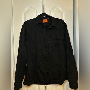 Versace Dolm - Vintage Men's Black Luxury Long Sleeve Blouse in Size XXL